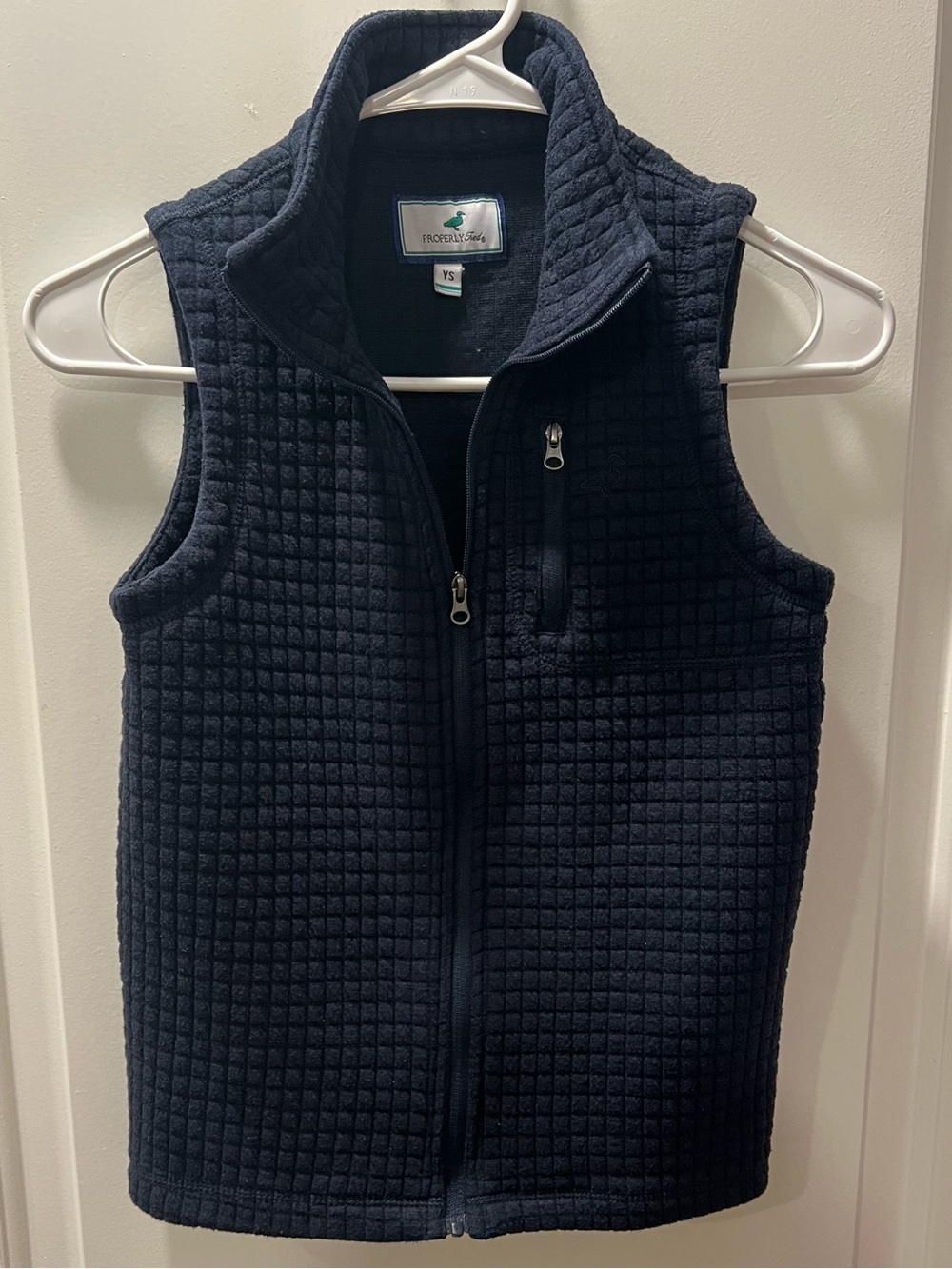 Boys YS Properly Tied Delta Vest Navy